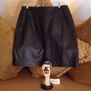 Wilsons Leather Black Pencil Skirt